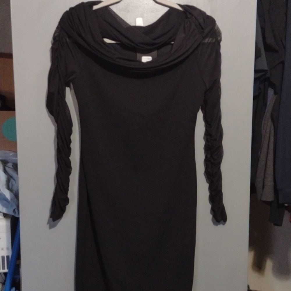 BLACK fashion Nova date night dress size medium